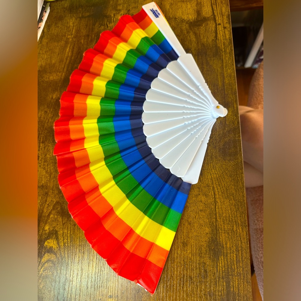 Pride parade fan absolute vodka sponsored fan